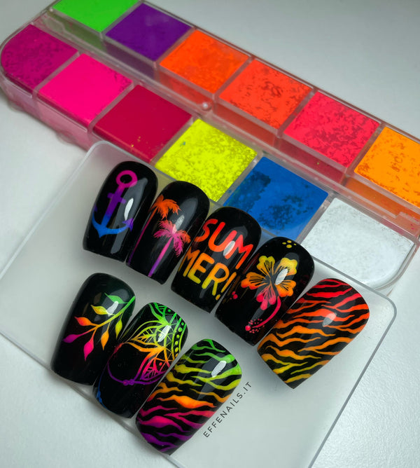 Play with the Neon Powder - Nail Camp Class October - Workshop 3 Hours