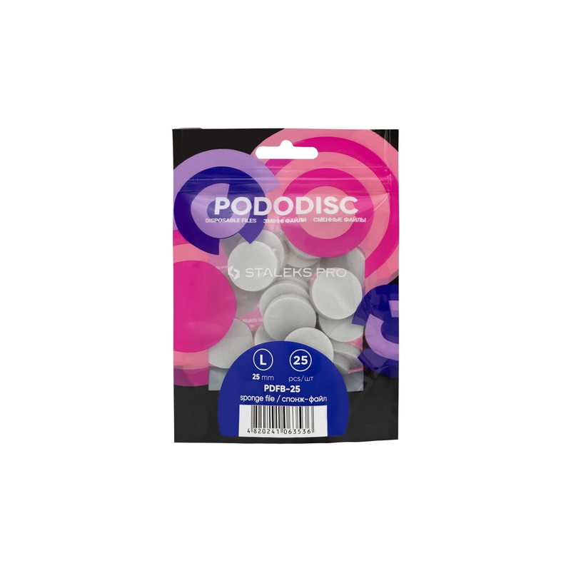 Dischi di ricarica spugna per PODODISC STALEKS PRO L (25 mm) - 25 pezzi