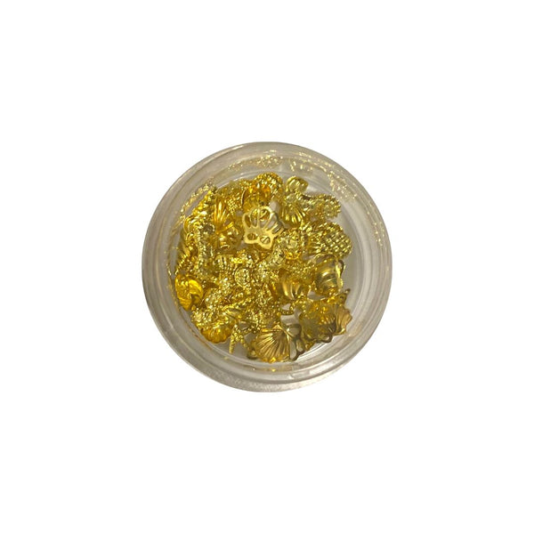 Gold sea decorations mix jar