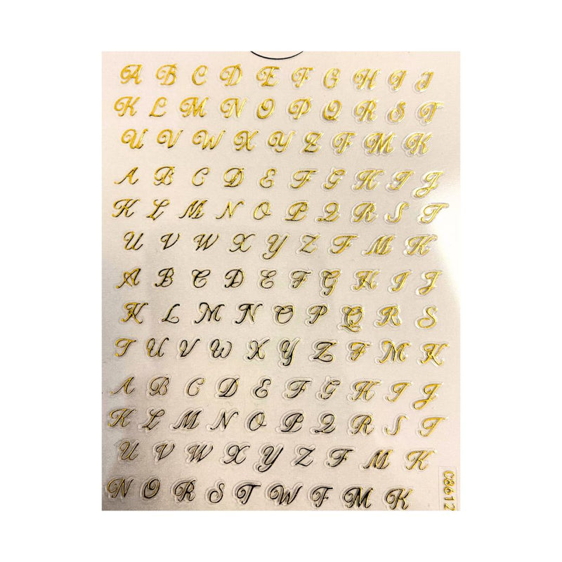 Adesivi Lettere - Gold