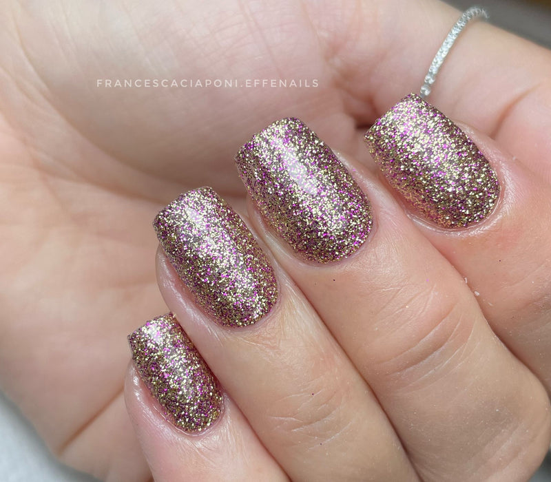 Glam Glitter Gel 58 - Gold/Pink