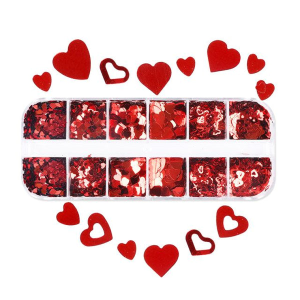 Hearts decorations palette