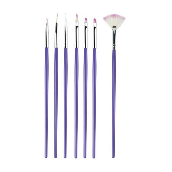 Set of 6 nail art brushes