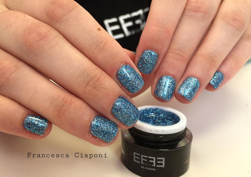 Gel Glam Glitter 53 - Azzurro