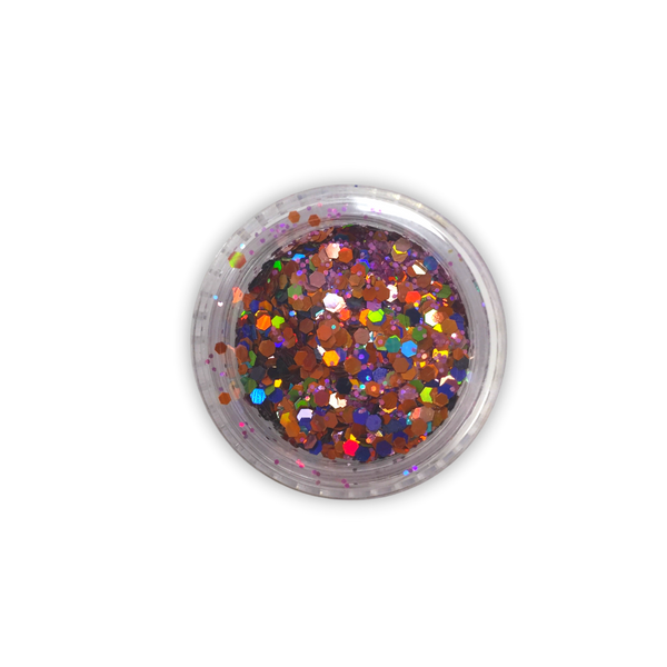 Glitter esagonali multicolor #8