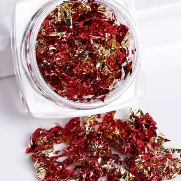 Powder Flakes Red-Gold