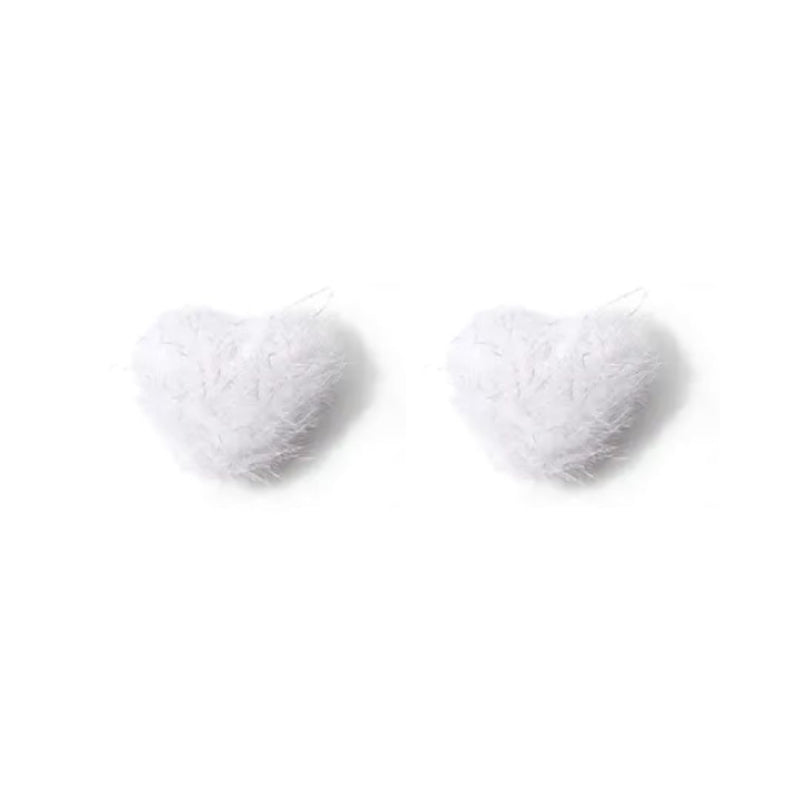 Pom Pom Heart for Nails - 2 pcs.