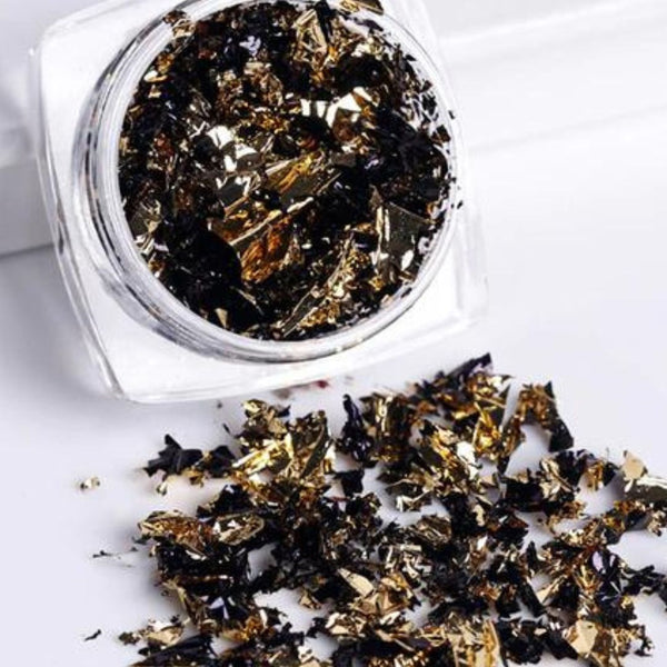 Powder Flakes Black-Gold