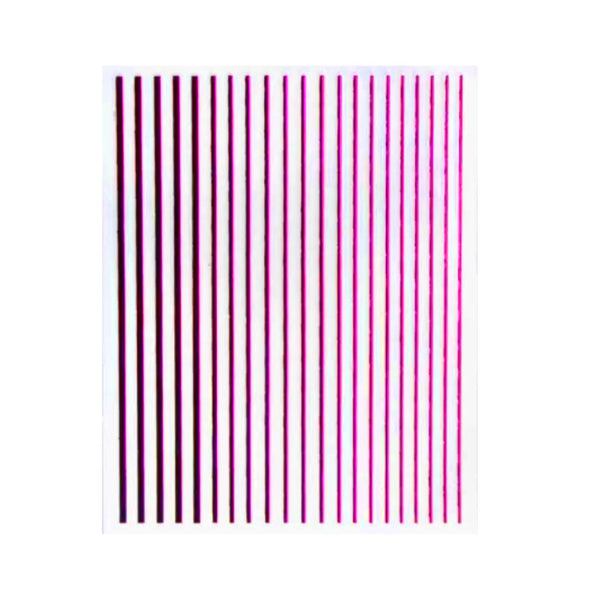 Chrome Stripes Stickers - Pink