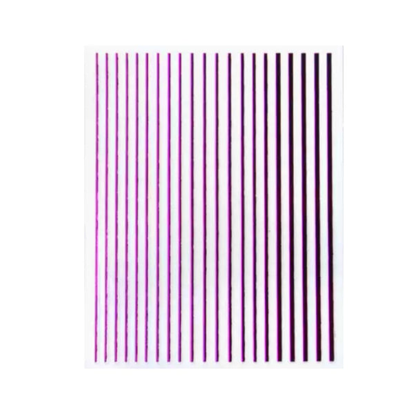 Chrome Stripes Stickers - Purple