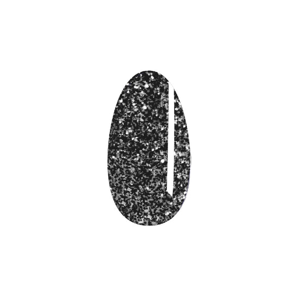 Glam Glitter Gel 37 - Black/Silver