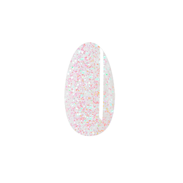 Gel Glam Glitter 29 - Bianco rainbow